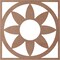 Ekena Millwork Blume Wood Fretwork Pierced Ceiling Medallion, Wood (Paint Grade), 40"OD x 13 7/8"ID x 3/8"T CMWP40X40X0375BLMF - alternate 2